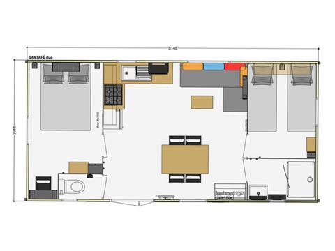 MOBILHOME 6 personnes - Mobil-home Standard 27m² 2 chambres 4/6 pers