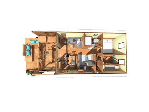 MOBILHOME 5 personnes - LODGE DE L'ETANG (PREMIUM+)