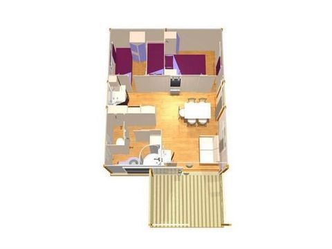 CHALET 5 personnes - J -Zen 2 ch. Confort - SAMEDI
