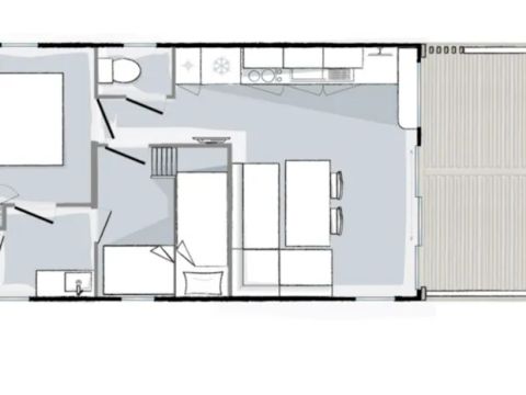 MOBILHOME 4 personnes - RESIDENCE SUPERIEURE Vue sur le Cher MOBILHOME 4 personnes - RESIDENCE SUPERIEURE Vue sur le Cher