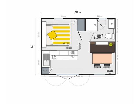 MOBILHOME 4 personnes - 2 pers clim