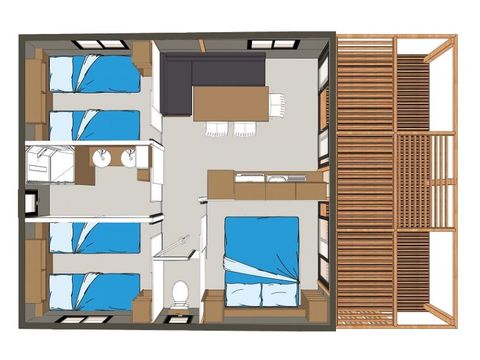 CHALET 6 personnes - Evasion 3 chambres 6 personnes