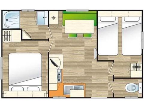 MOBILHOME 4 personnes - CREIZIC