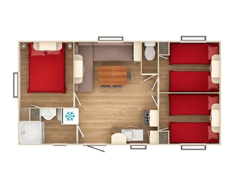 MOBILHOME 6 personnes - CLIM