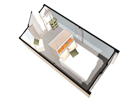 BUNGALOW TOILÉ 2 personnes - Coco Sweet 1 chambre