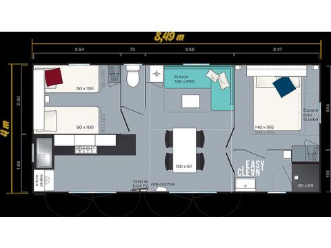 MOBILHOME 6 personnes - Riviera Suite