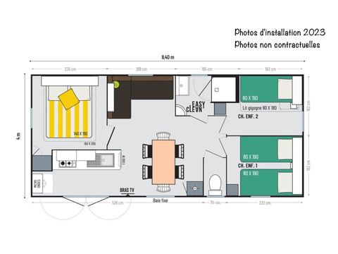 Mobilhome 6 personnes - Espace Premium 31m²