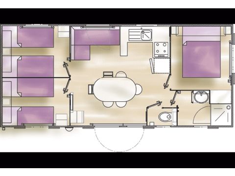 MOBILHOME 8 personnes - Prestige (3 chambres)