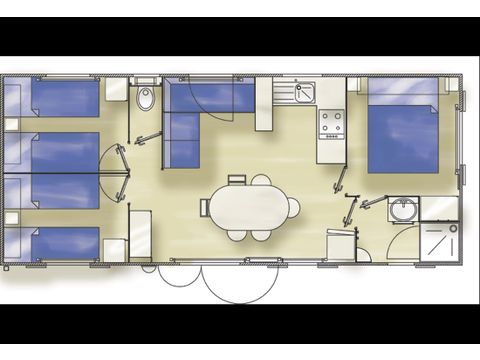 MOBILHOME 6 personnes - Classique (3 chambres)