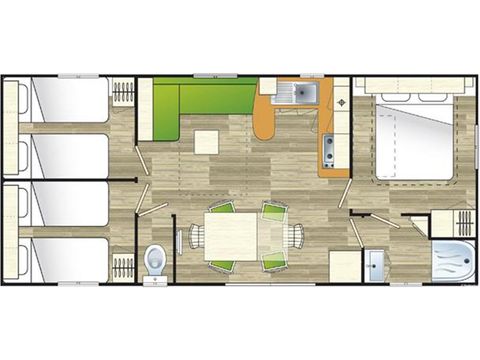 MOBILHOME 6 personnes - Mobil home Baobab