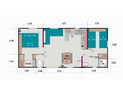 MOBILHOME 4 personnes - Mobilhome 4 personnes