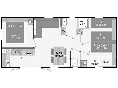 MOBILHOME 6 personnes - OPALIA