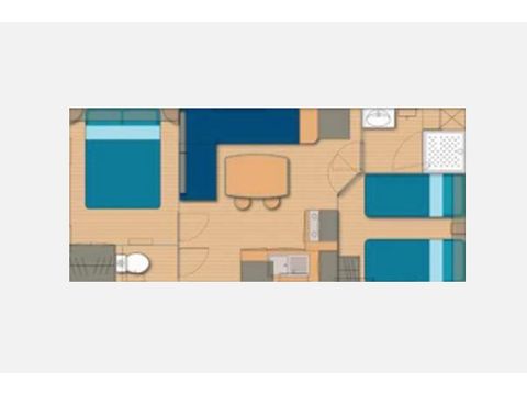 Mobilhome 4 personnes - 2 chambres