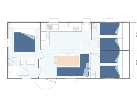 Mobilhome 6 personnes - Mobil-home Bali