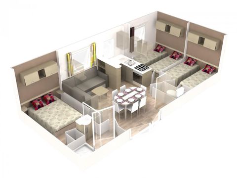 MOBILHOME 6 personnes - 33 m²