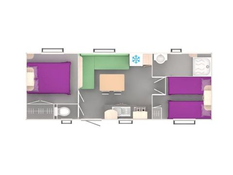 MOBILHOME 4 personnes - 24.9m²