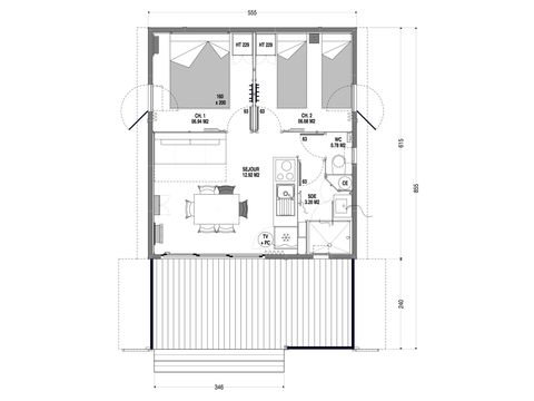 Chalet 6 personnes - Casane - 2 chambres