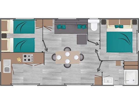 MOBILHOME 6 personnes - Mobilhome 6 personnes