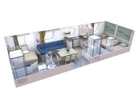 MOBILHOME 8 personnes - CASITA CEREZA - 40m² - 3 Chambres