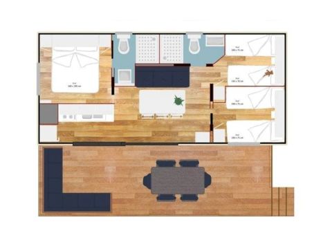 MOBILHOME 6 personnes - Estivo Premium