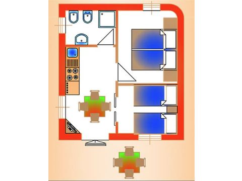APPARTEMENT 4 personnes - TRILO 4 STANDARD (plage à 300 mètres)