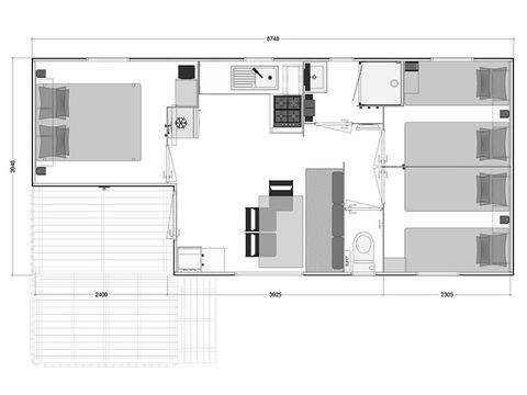 MOBILHOME 2 personnes - EGURRA