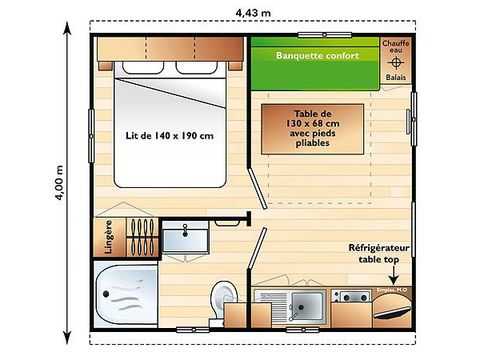 MOBILHOME 2 personnes - ASTRIA