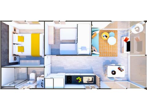 Bungalow 4/5 personnes - Family Lodge 2