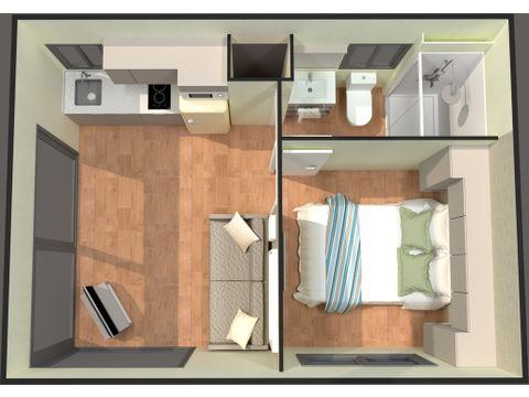 BUNGALOW 2 personnes - Family Lodge 1 2 pers.