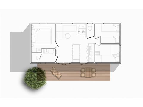 MOBILHOME 6 personnes - SUNELIA Luxe 3ch