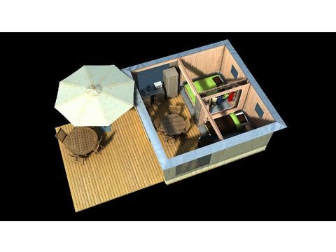 BUNGALOW TOILÉ 4 personnes - CARAÏBES 20m² 2 chambres 