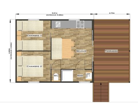 Hébergement 4 personnes - CABANE - LODGE cape town