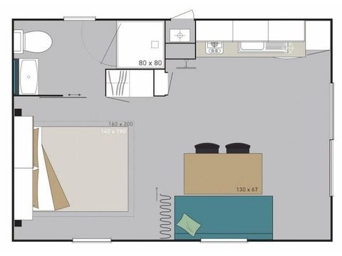 MOBILHOME 3 personnes - MINI S