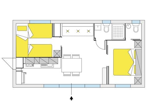 MOBILHOME 5 personnes - Giotto Plus 5 pers.