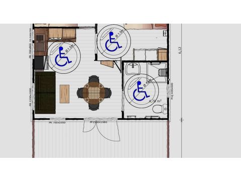 CHALET 4 personnes - Origan PMR - 26.5 m² - 2 chambres