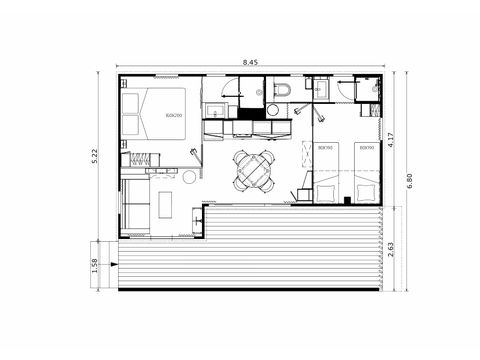 CHALET 4 personnes - Cottage Badiane - 35 m² - 2 chambres