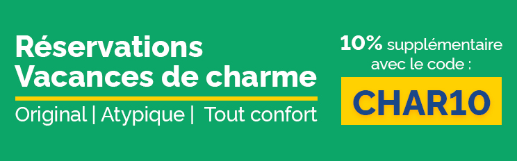 Avantage destinations de charme 10% de réduction